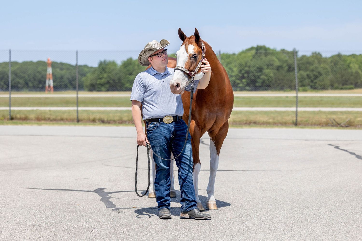 Zach Ferris in Ludington, Michigan with Dalton Performance Horses