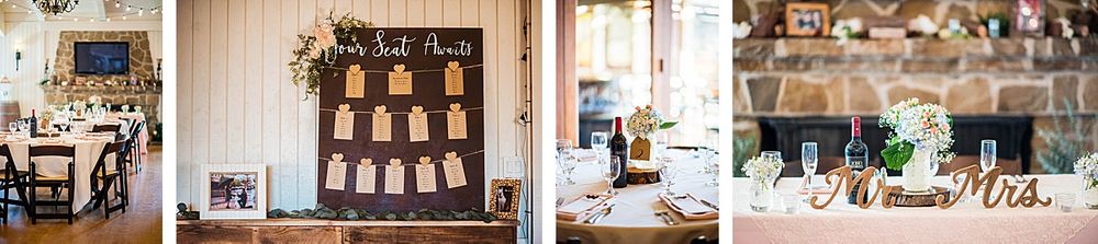 Coarsegold Central Valley California blue heron Yosemite grill wedding reception decor