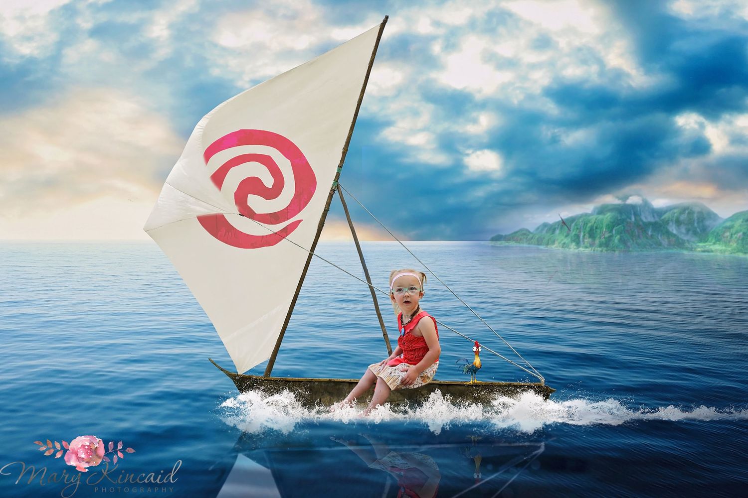 Heart Hero Sara as Moana before open heart surgery