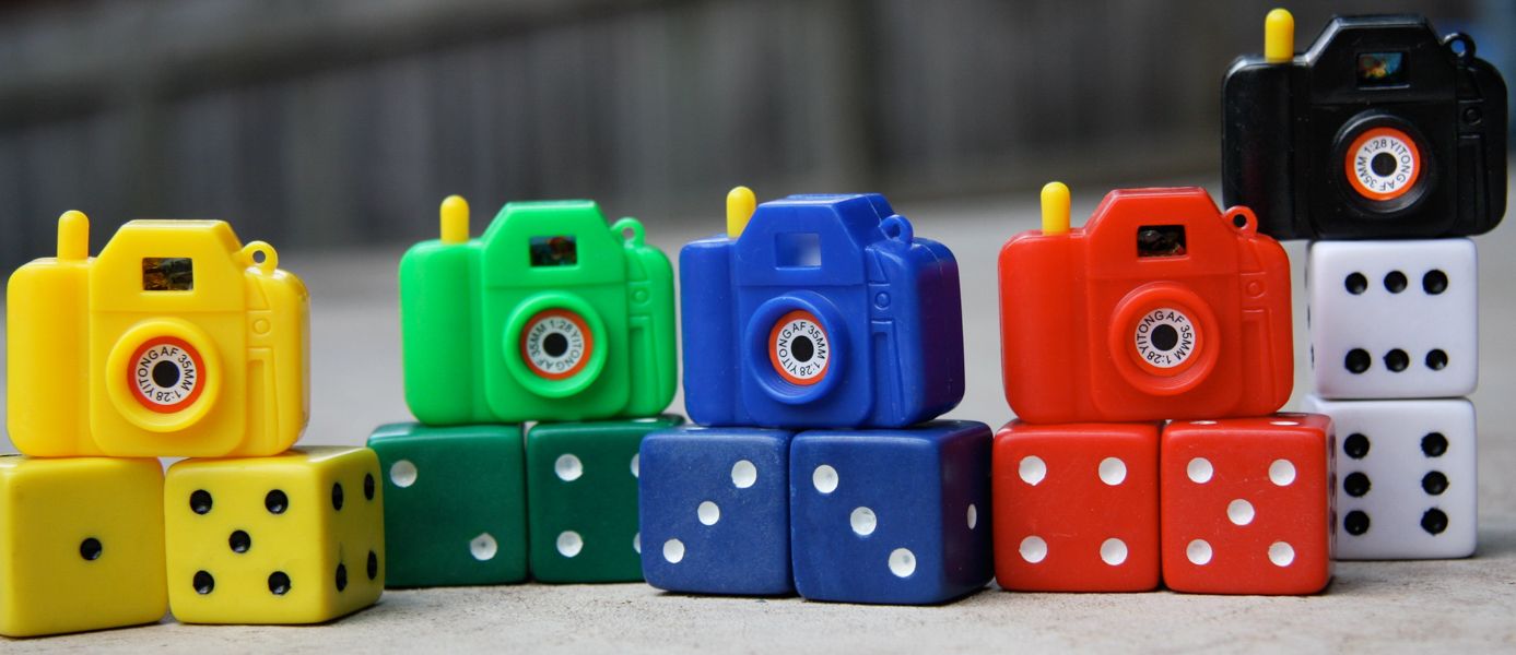 Colourful Toy Cameras by Dragon Papillon Photography