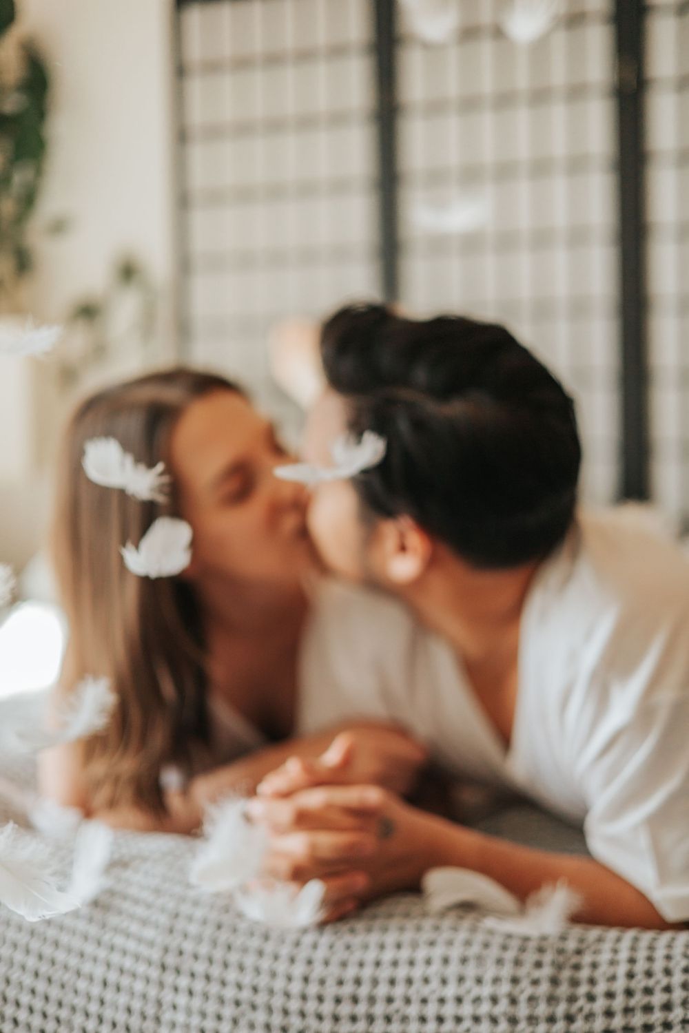 Pillow Fight Couple Photography