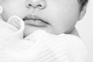 Newborn Photo of Nose and Lips