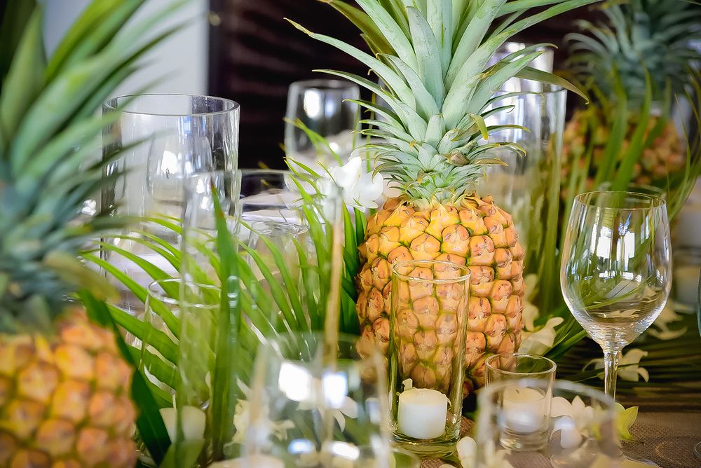 kauai hawaii beach house destination adventure wedding reception tables