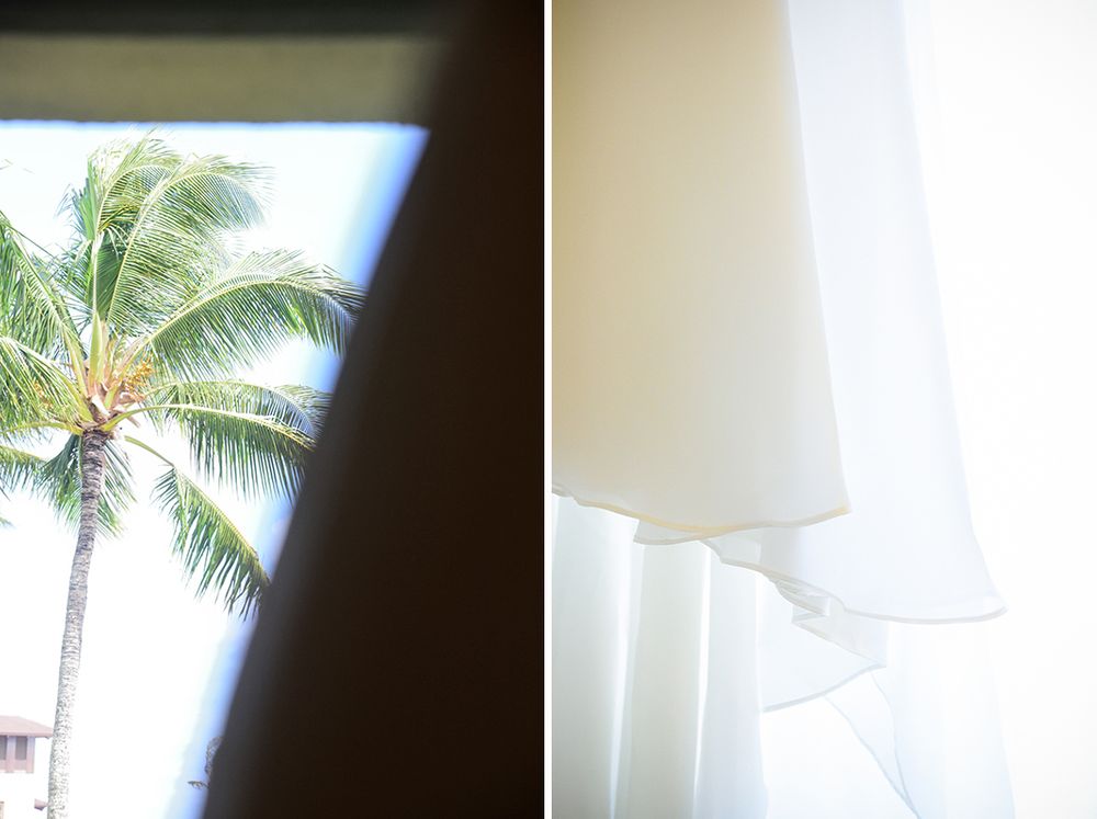 kauai hawaii beach house destination adventure wedding dress