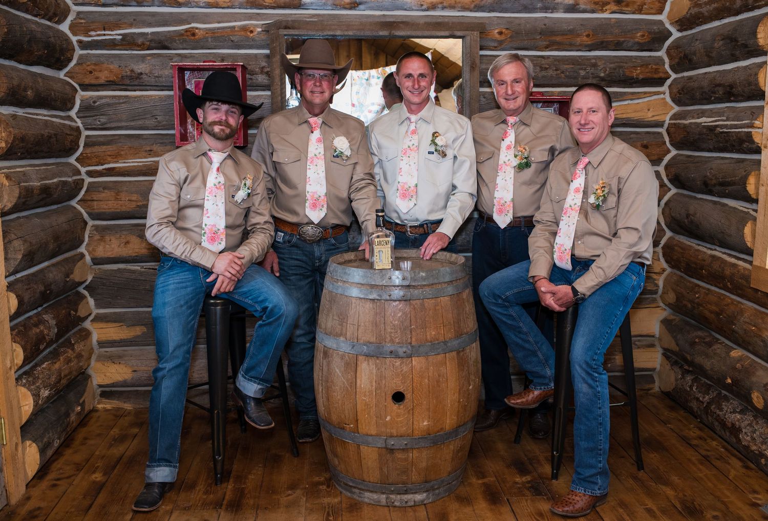 Groomsmen Colbran Colorado ranch wedding