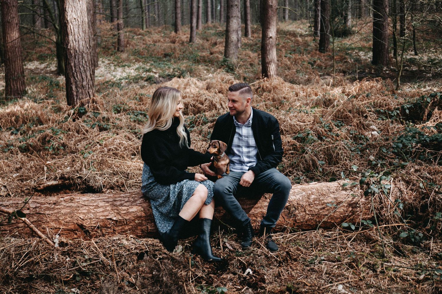 Rebecca and James at Sherwood Pines engagement shoot