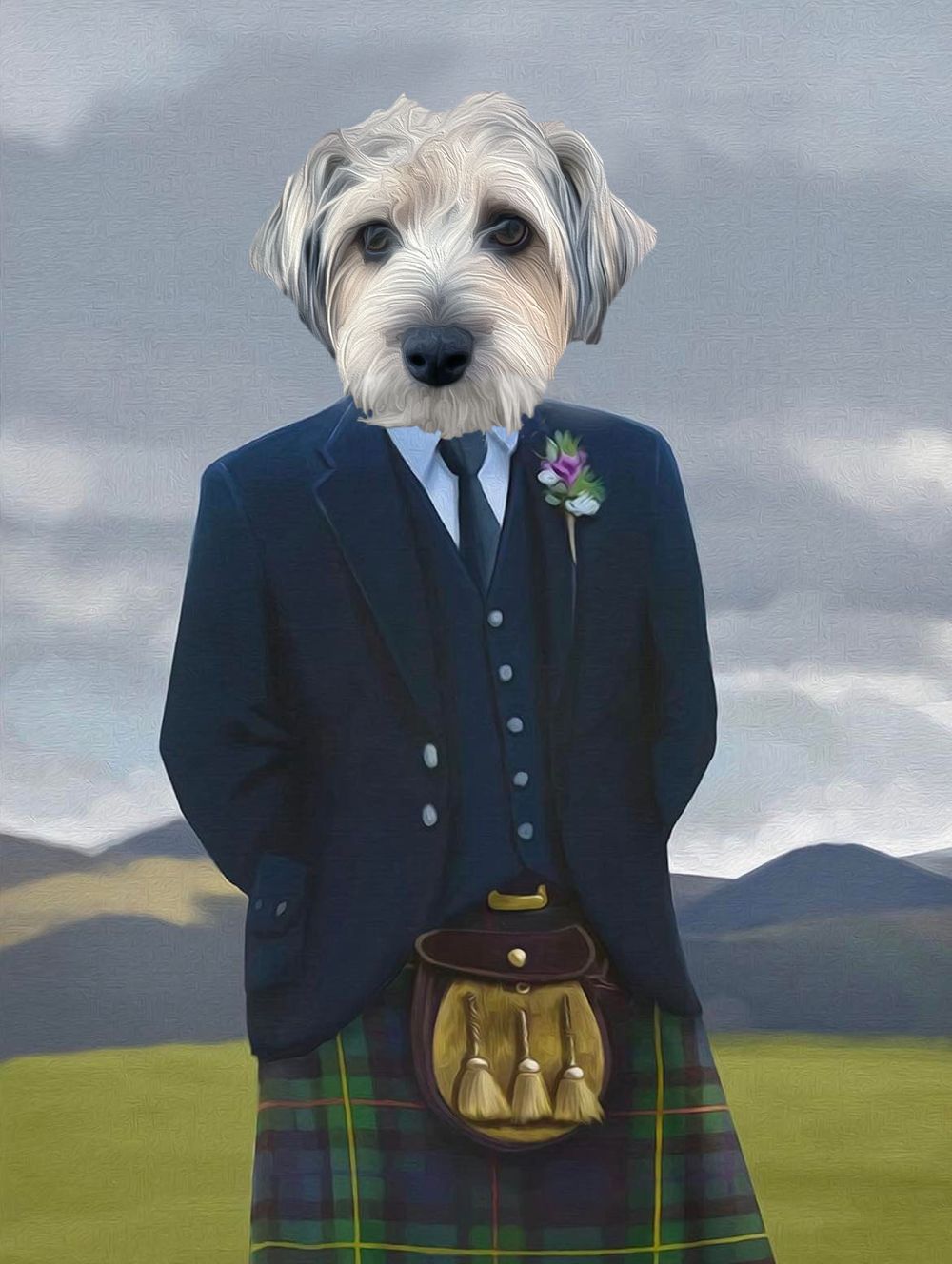 Scotty dog photoshopped.