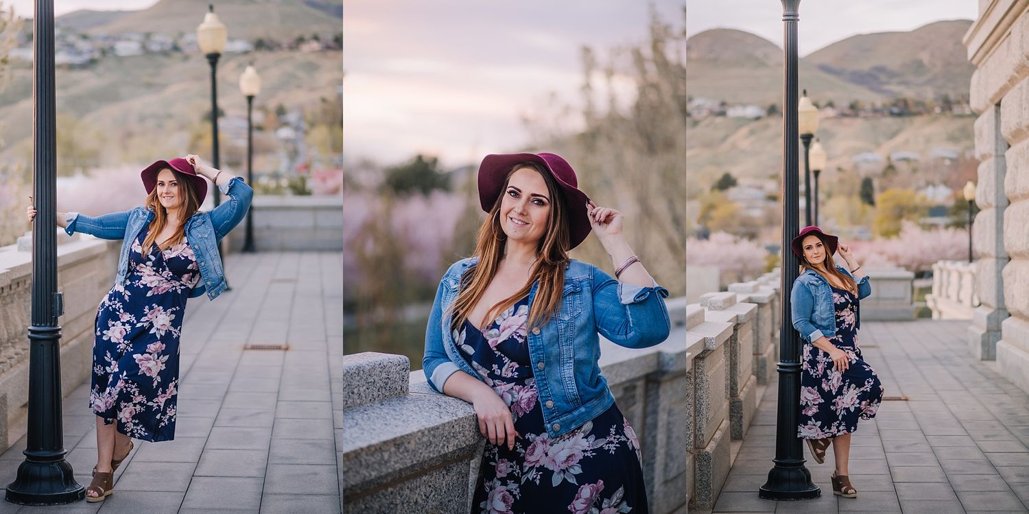 Utah State Capitol Blossoms Family Session