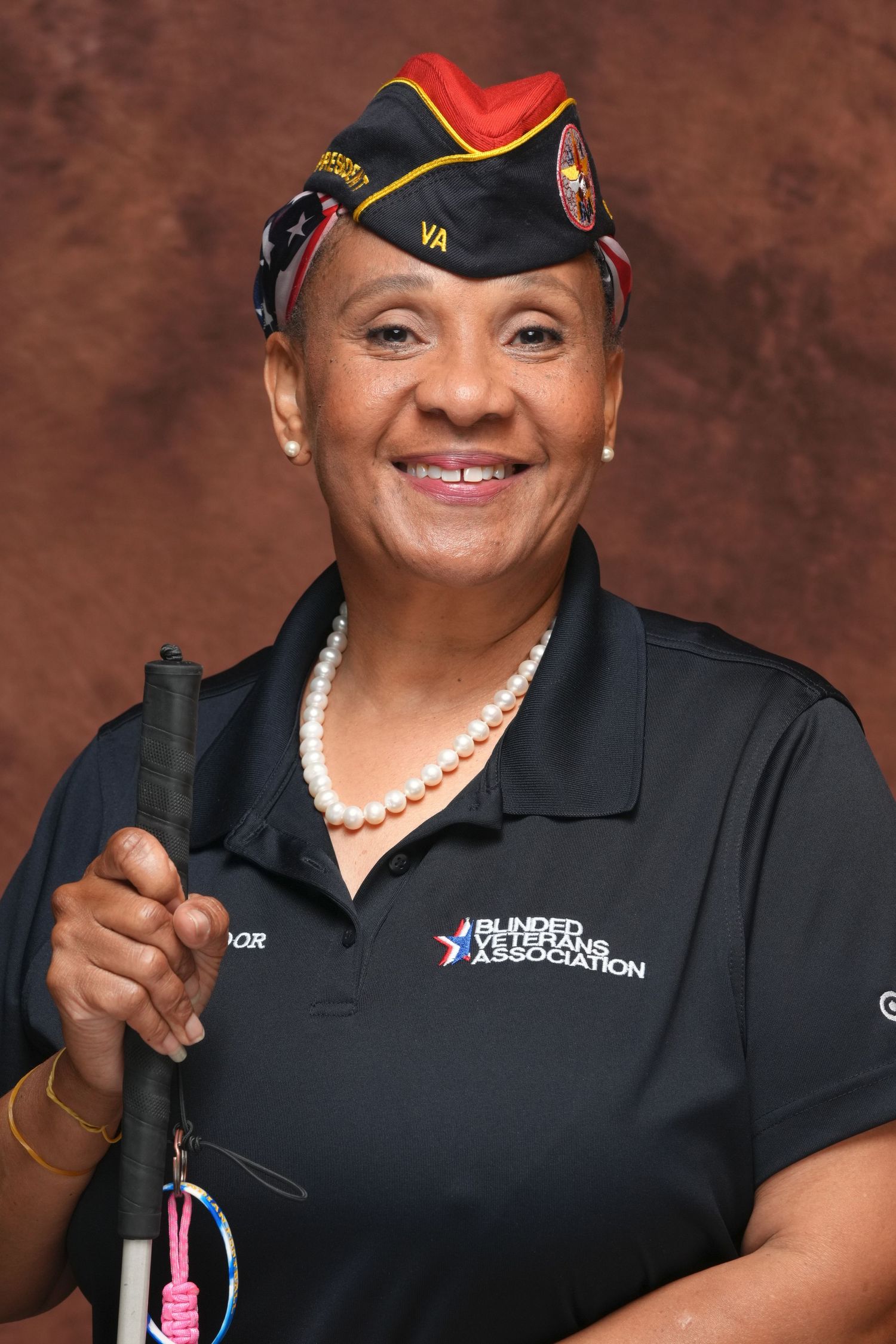 A dedicated service-woman showcasing strength and dedication.