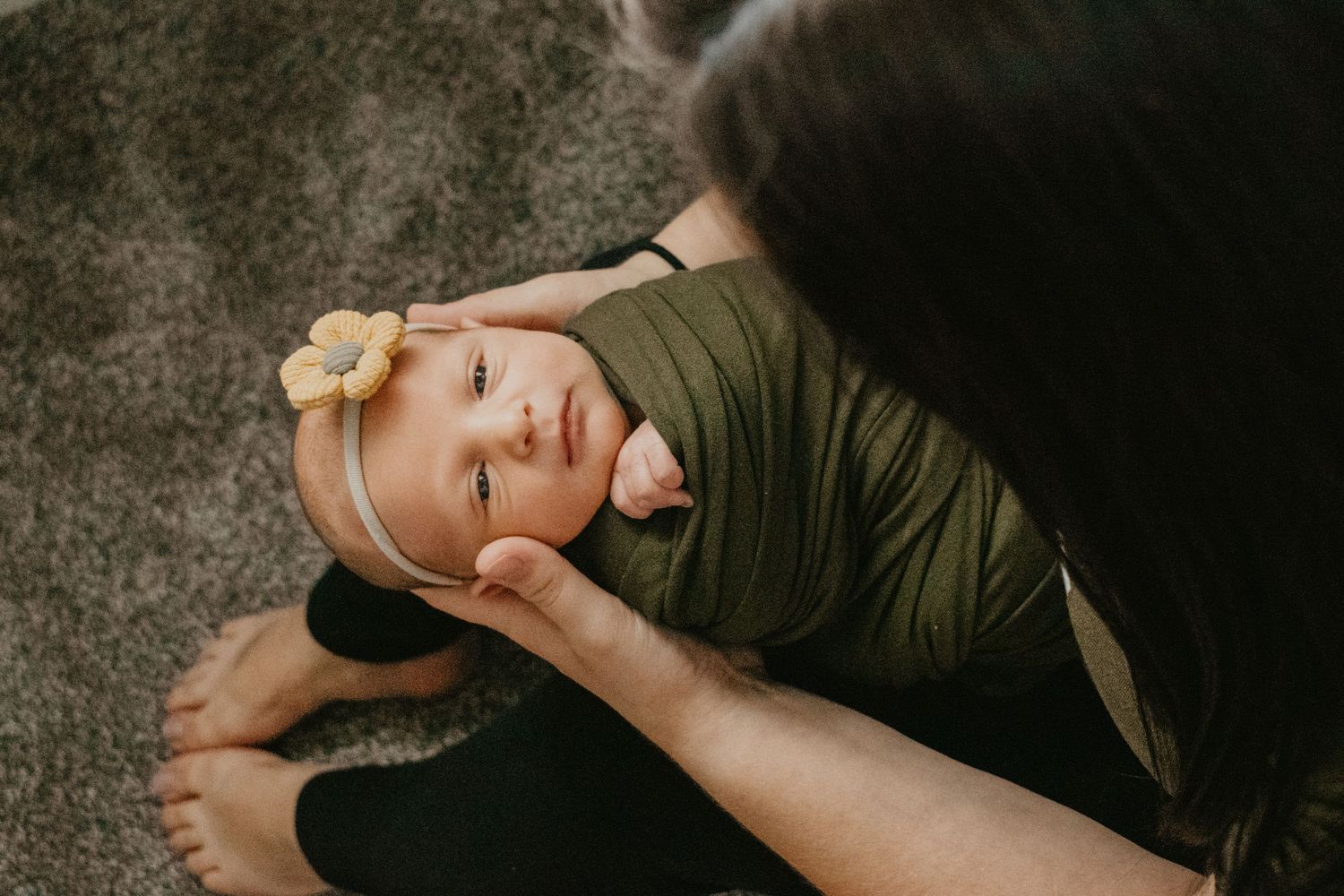 in home newborn session