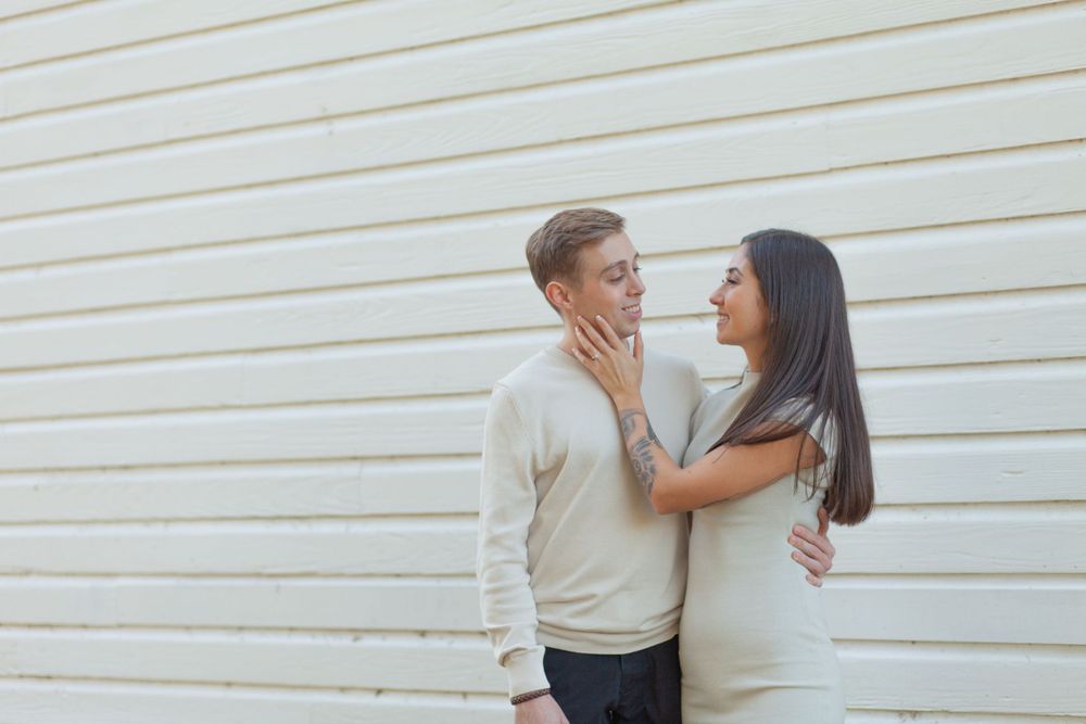 Raleigh, NC Historic Oak View Park Engagement Couple Fall Photography Photo Session