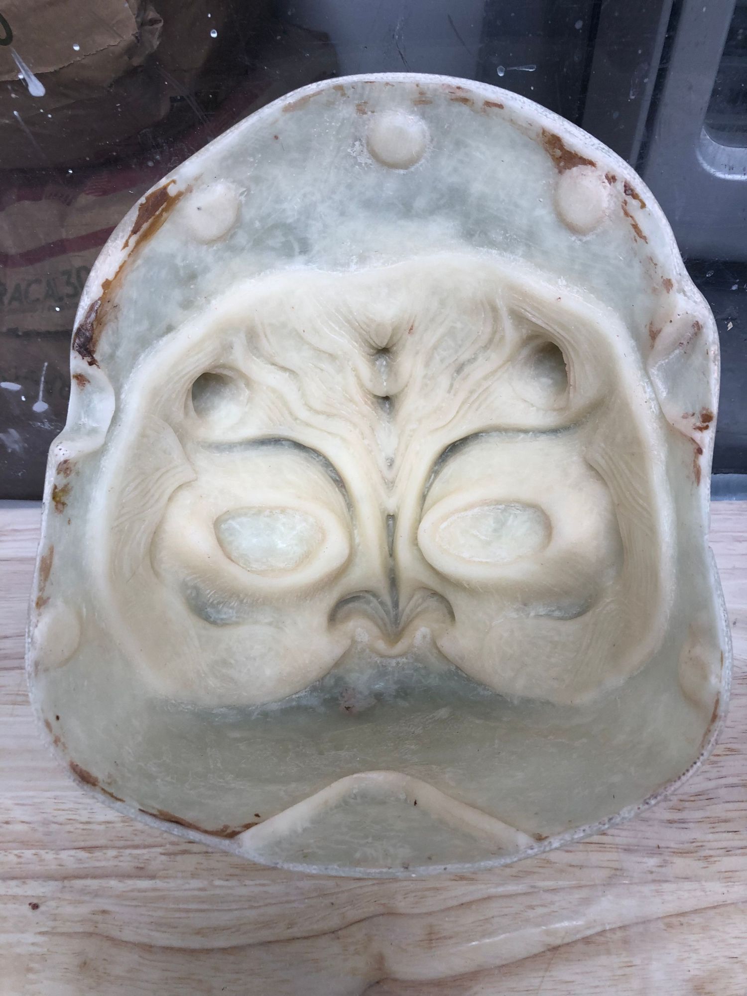 cleaned out fiberglass/ silicone mold