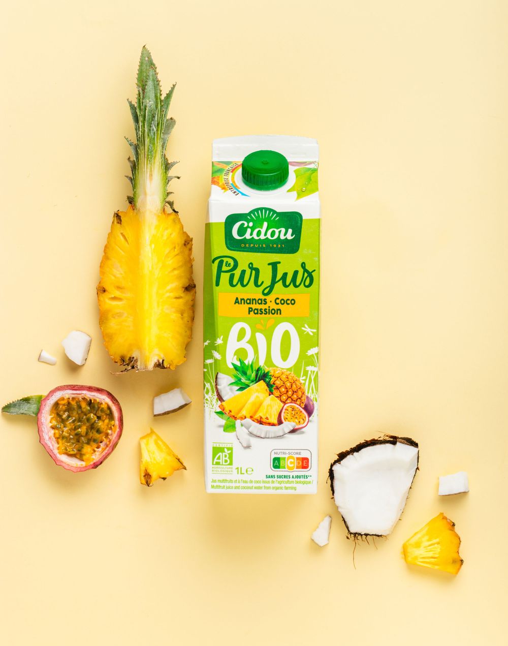 photo packshot élaboré jus de fruits