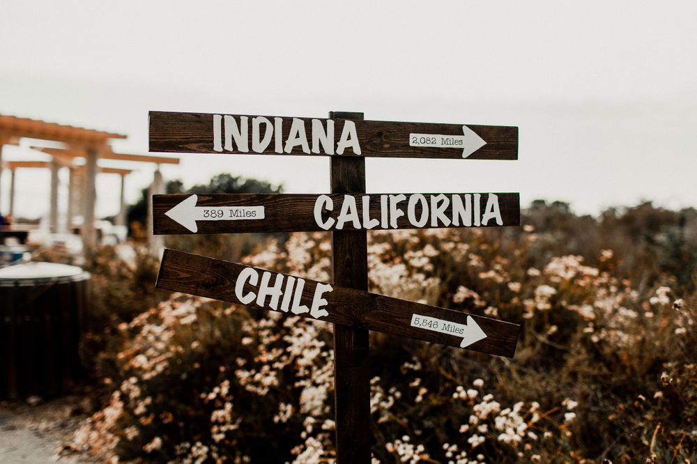 entrance sign at reception