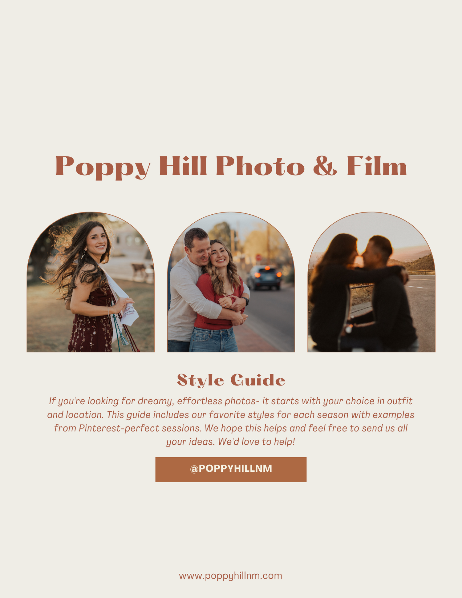 Style guide for photo sessions by season