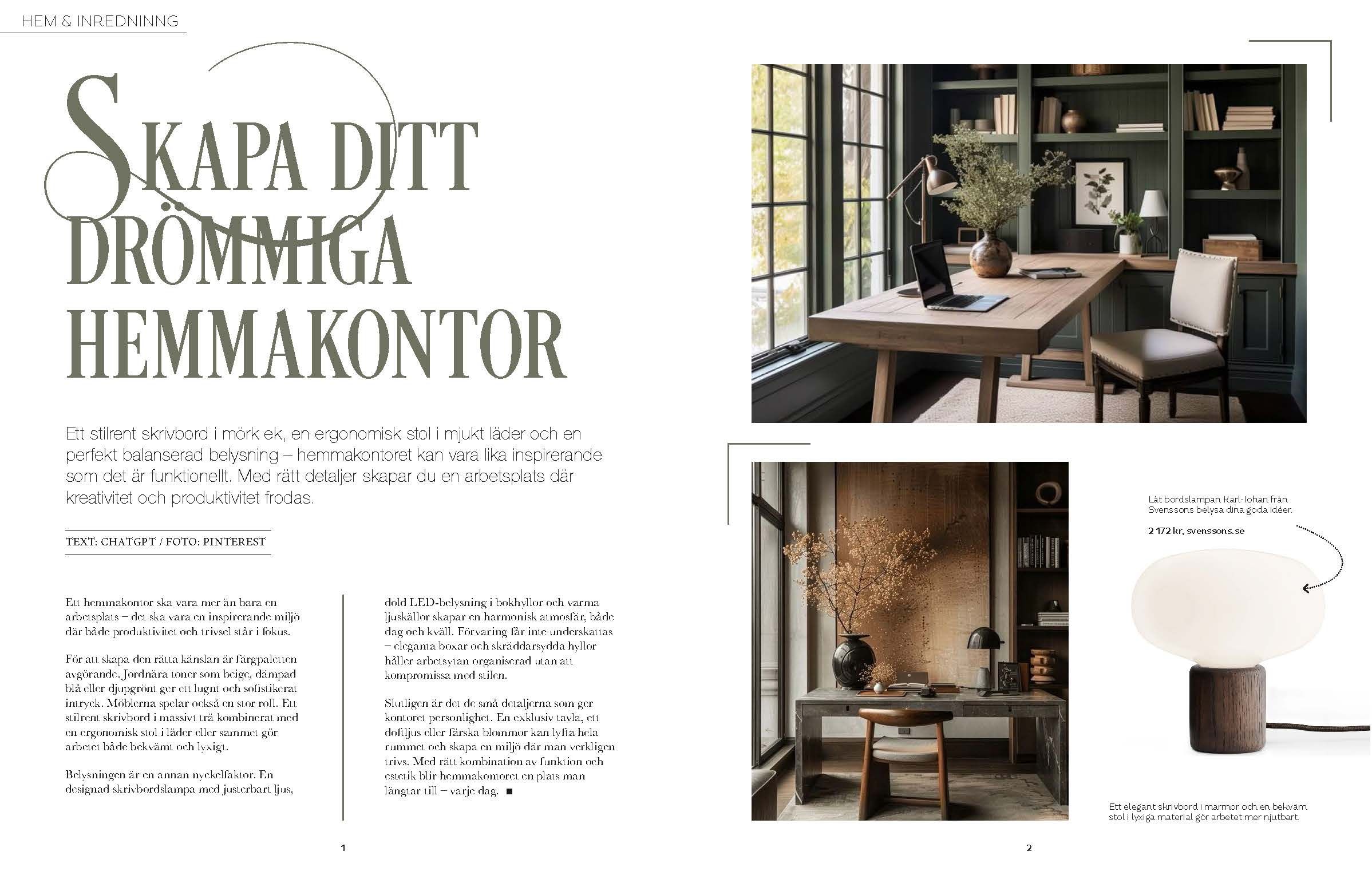 Exempel på tidningslayout
