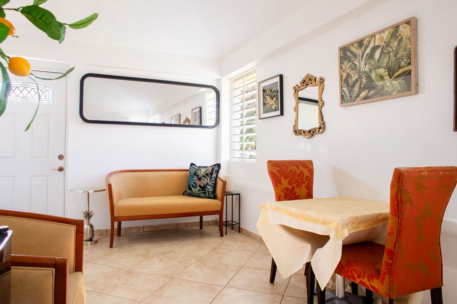 Real estate photo for a short-term rental in Aguas Buenas, Puerto Rico. Living room.