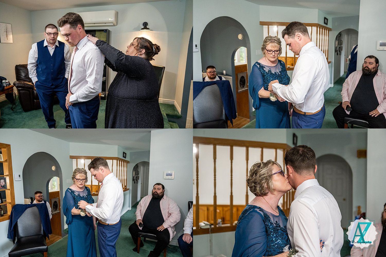 A series of intimate dance lesson photos showing dance instruction and practice in a studio setting.