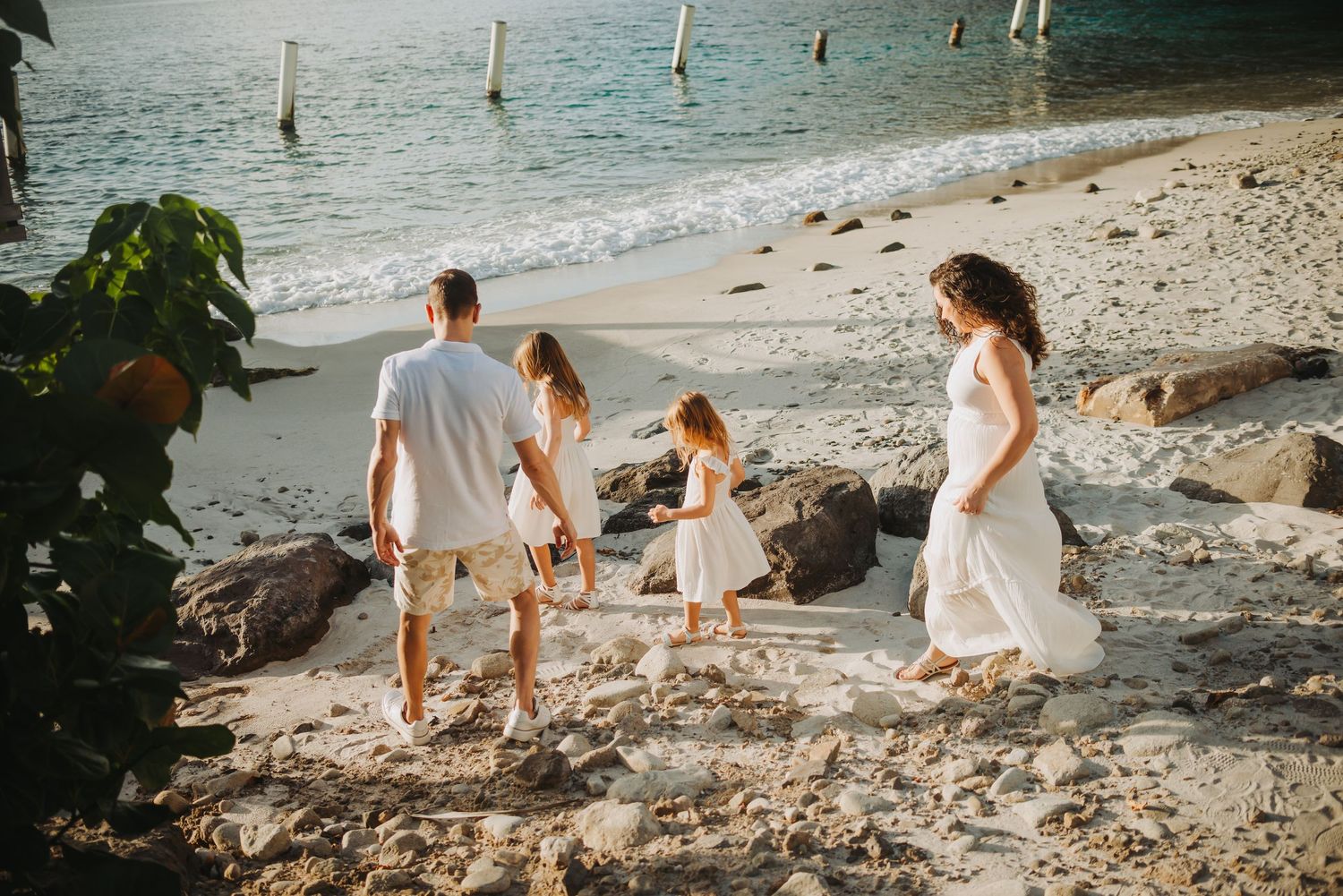 St Lucia family photographer captures Family photoshoot at Sugar Beach Viceroy