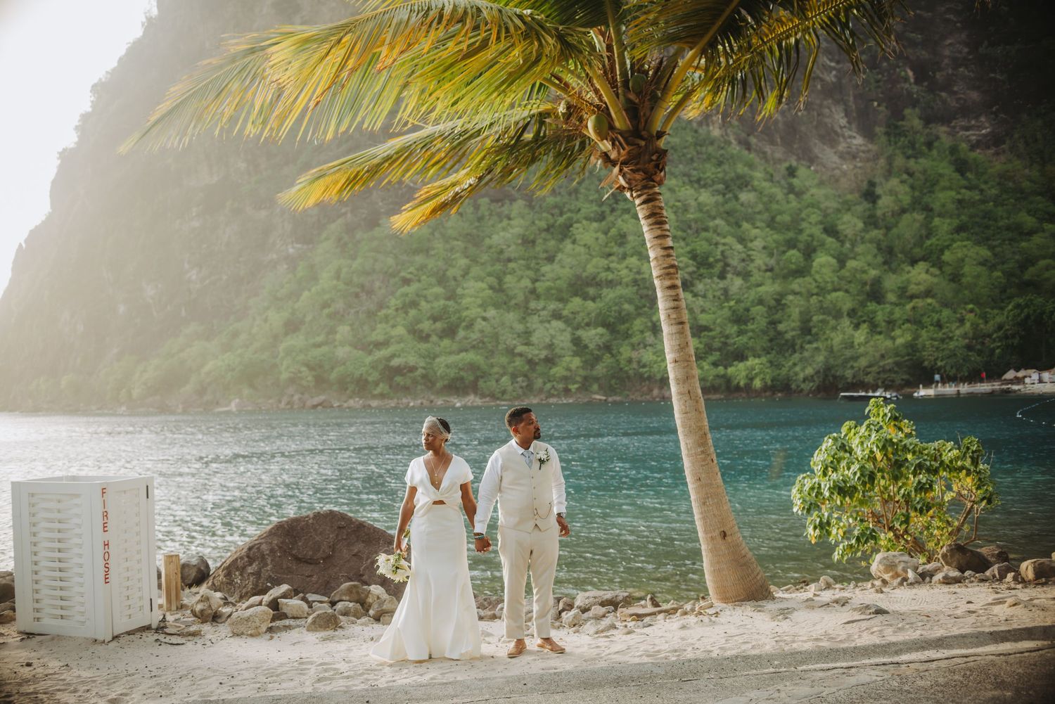 St Lucia wedding photographer captures Destination wedding at Sugar Beach Viceroy