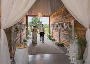 Bride and groom grand entrance at Whispering Willow luxury wedding venue Moncton wedding photographer in New Brunswick Canada