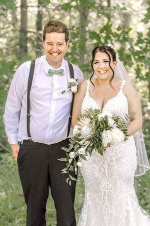 Bride and groom portraits at Whispering Willow, Moncton New Brunswick wedding photographer