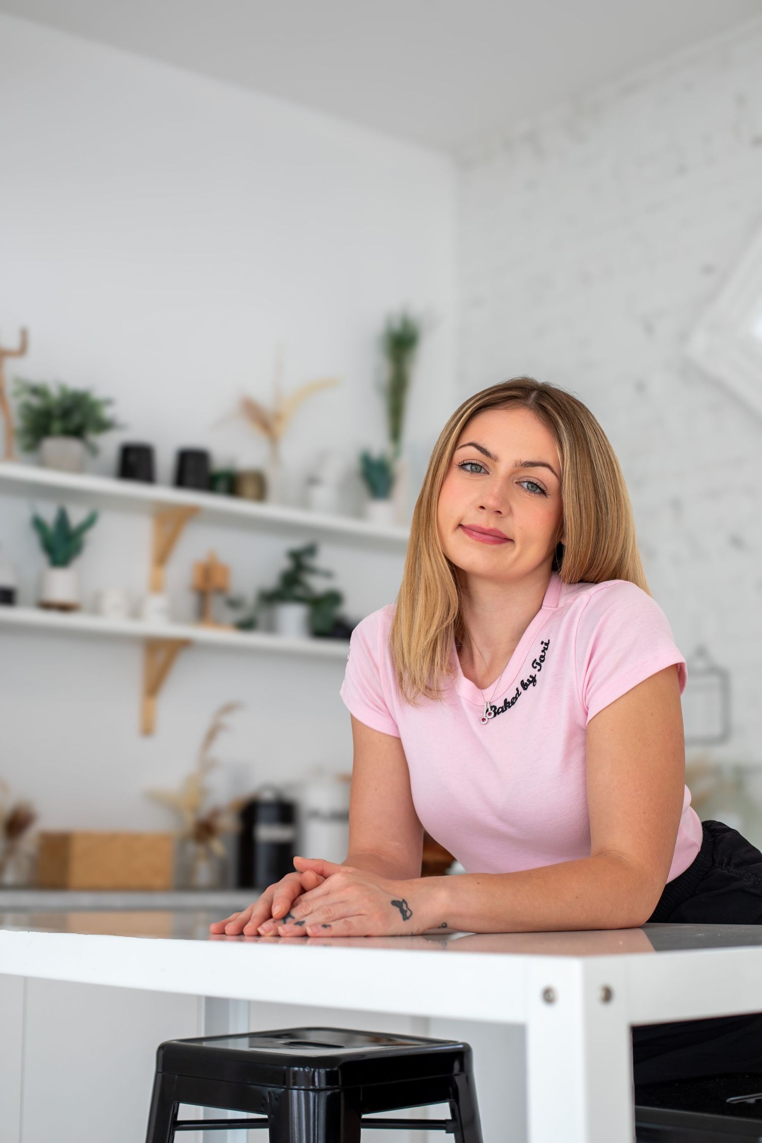 Baker headshots in modern Cincinnati studio showcasing luxury culinary professionals for premium branding and marketing