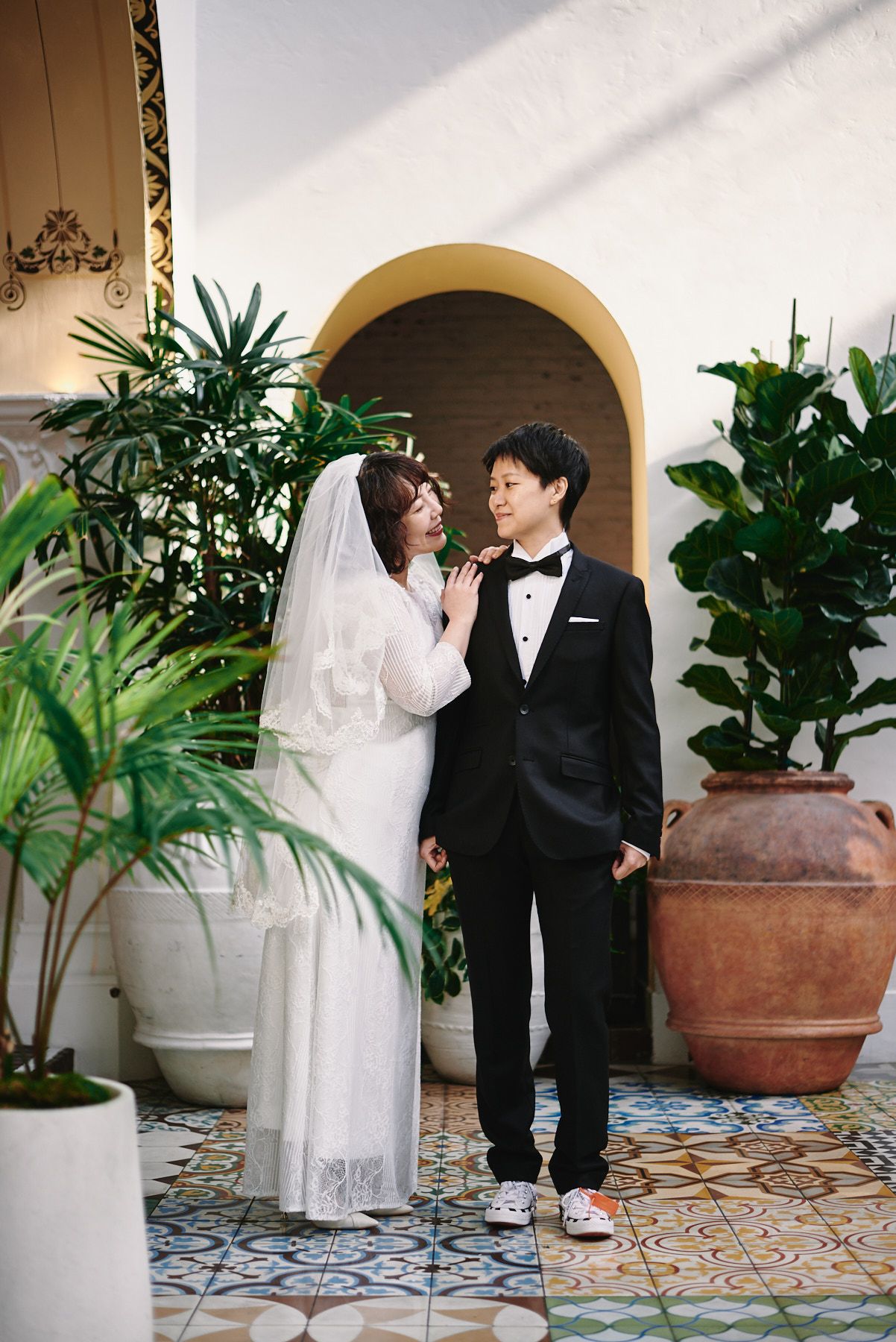 Ebell Long Beach same sex wedding photo