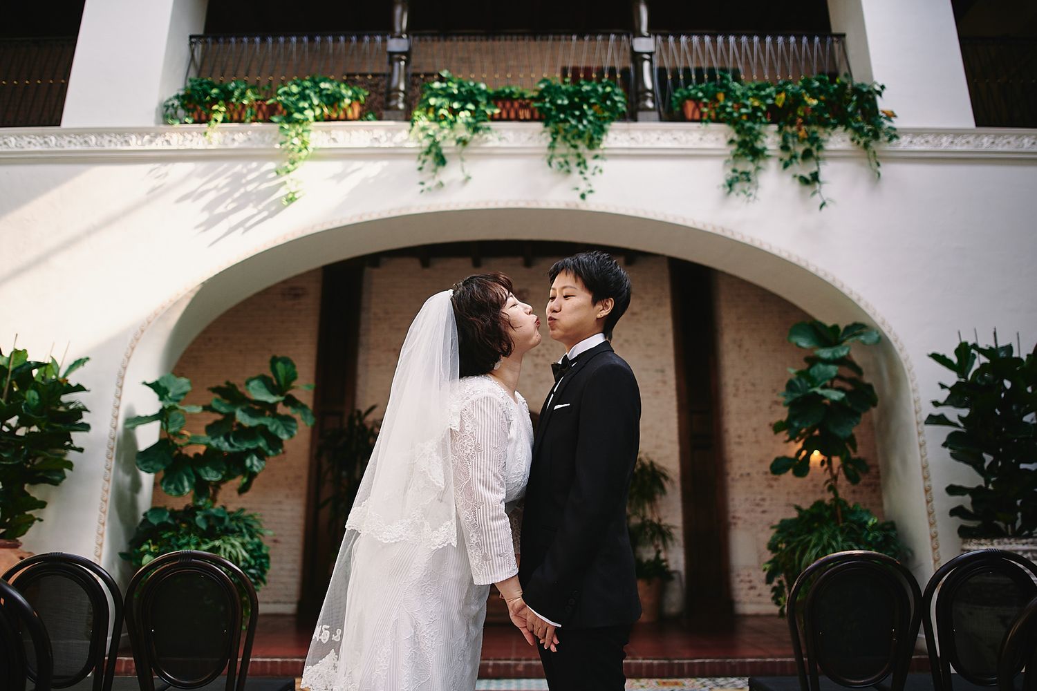 Ebell Long Beach same sex wedding photo