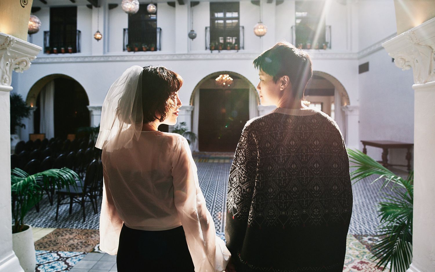Ebell Long Beach same sex wedding photo