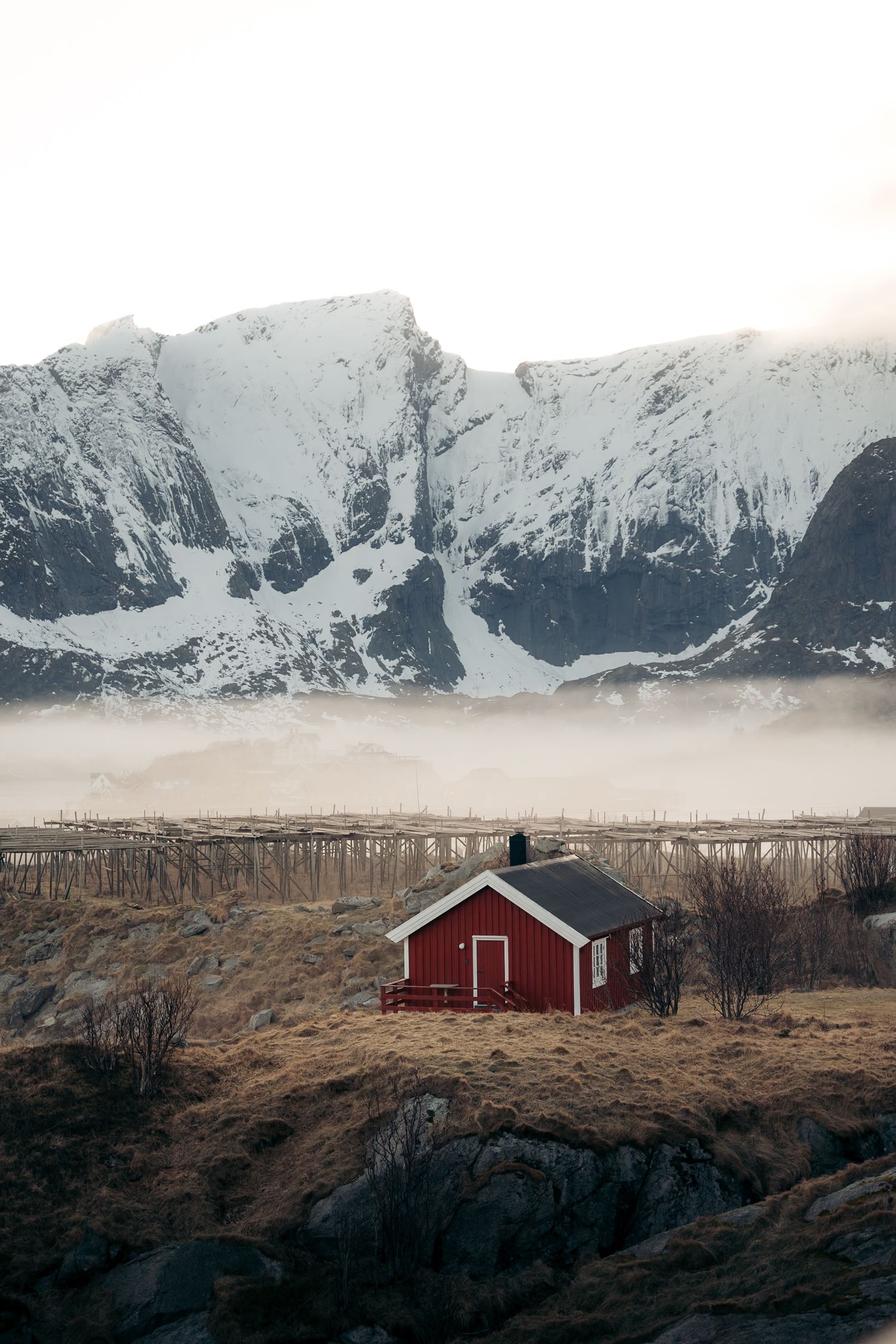 paysage hiver lofoten hamnoy