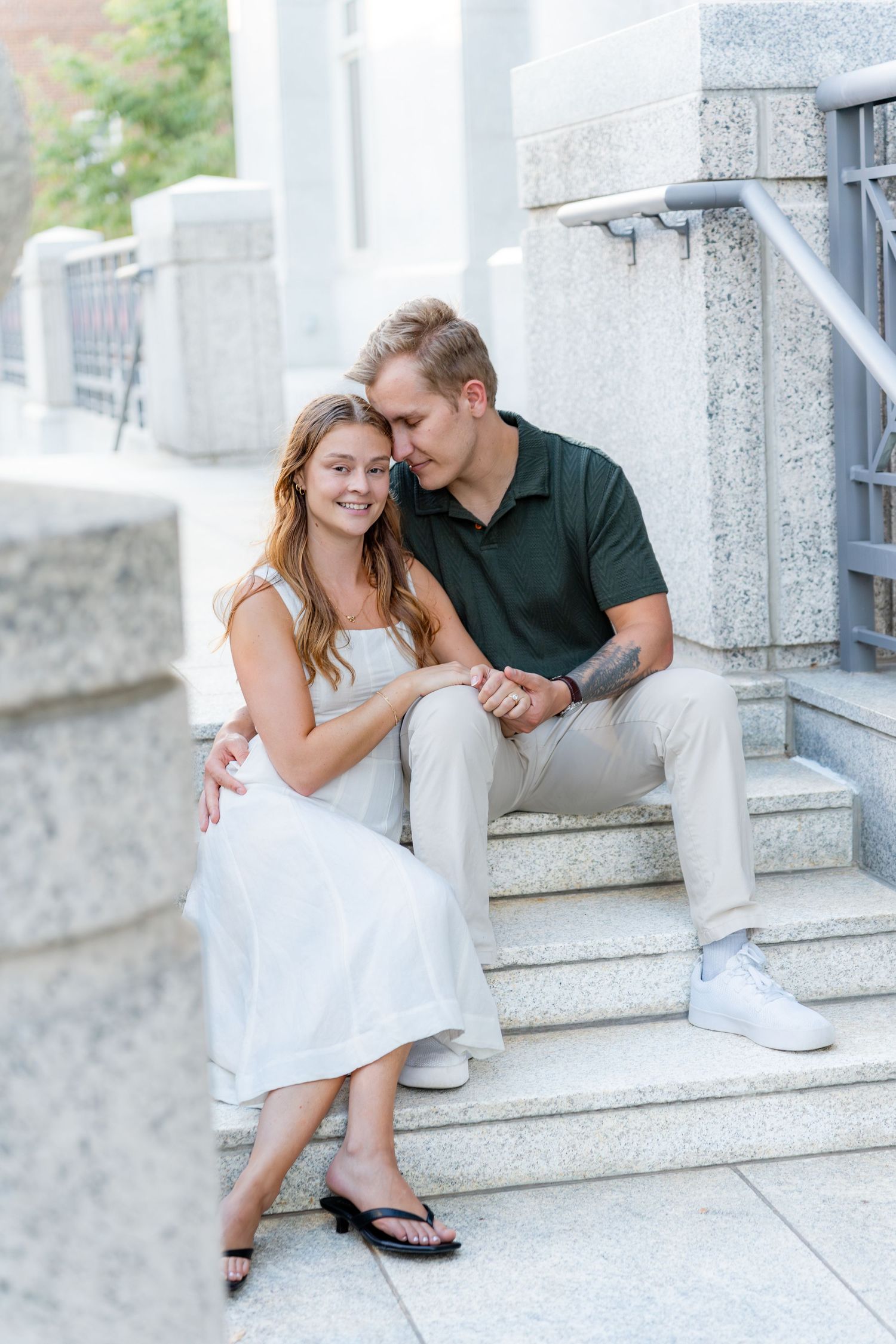glowing light and airy couples photo