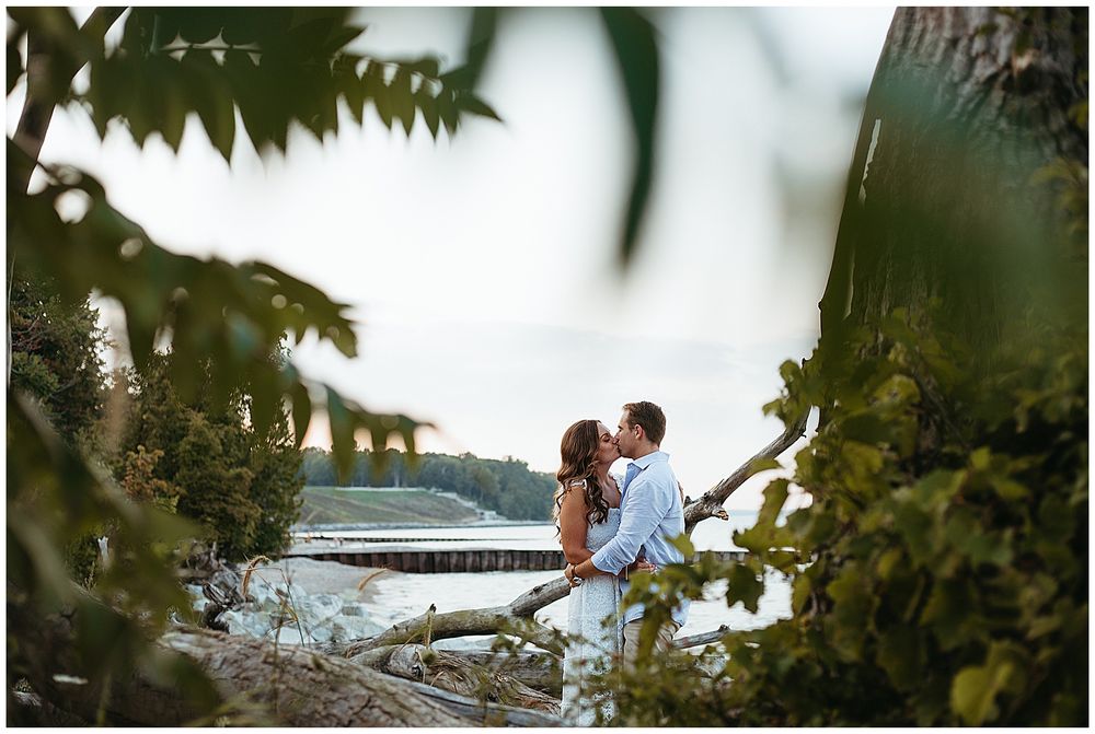 Lake Michigan Engagement Photos Chicago Wedding Photographer Melissa Marie Photography