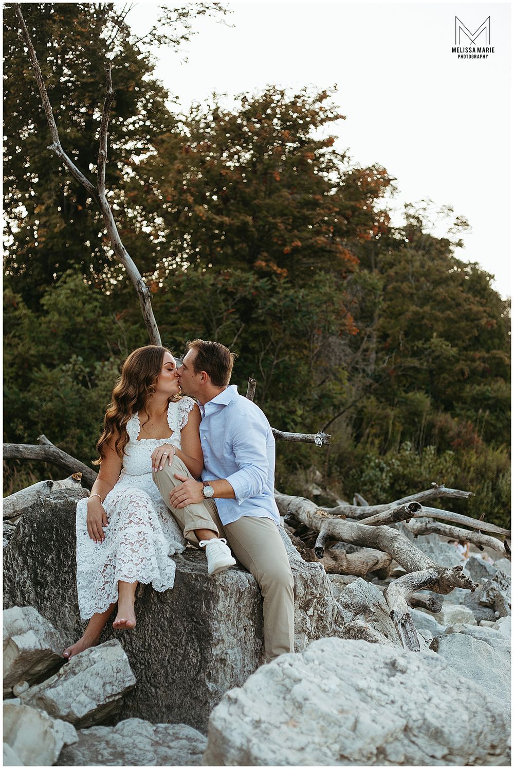Lake Michigan Engagement Photos Chicago Wedding Photographer Melissa Marie Photography