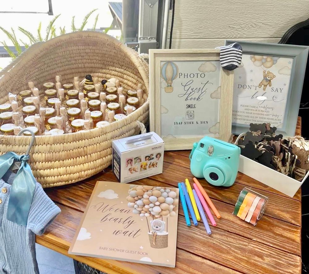 polaroid picture party set up