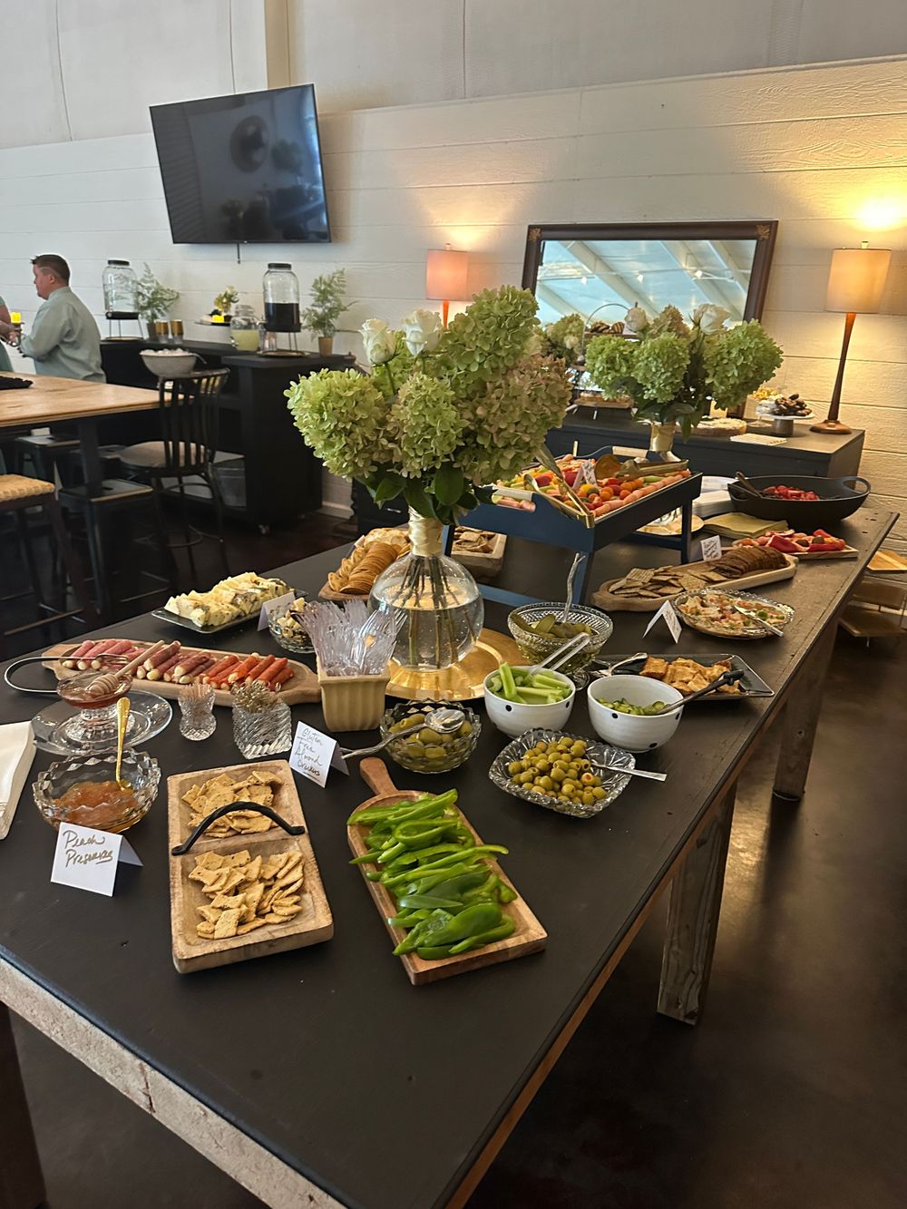party food set up