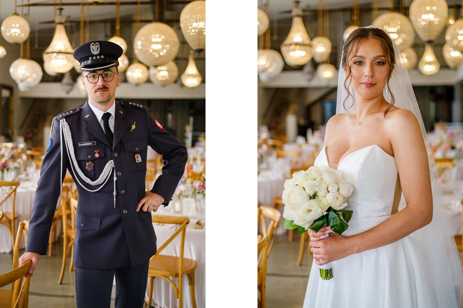 Para młoda na sali w VillaLove w Izdebniku.