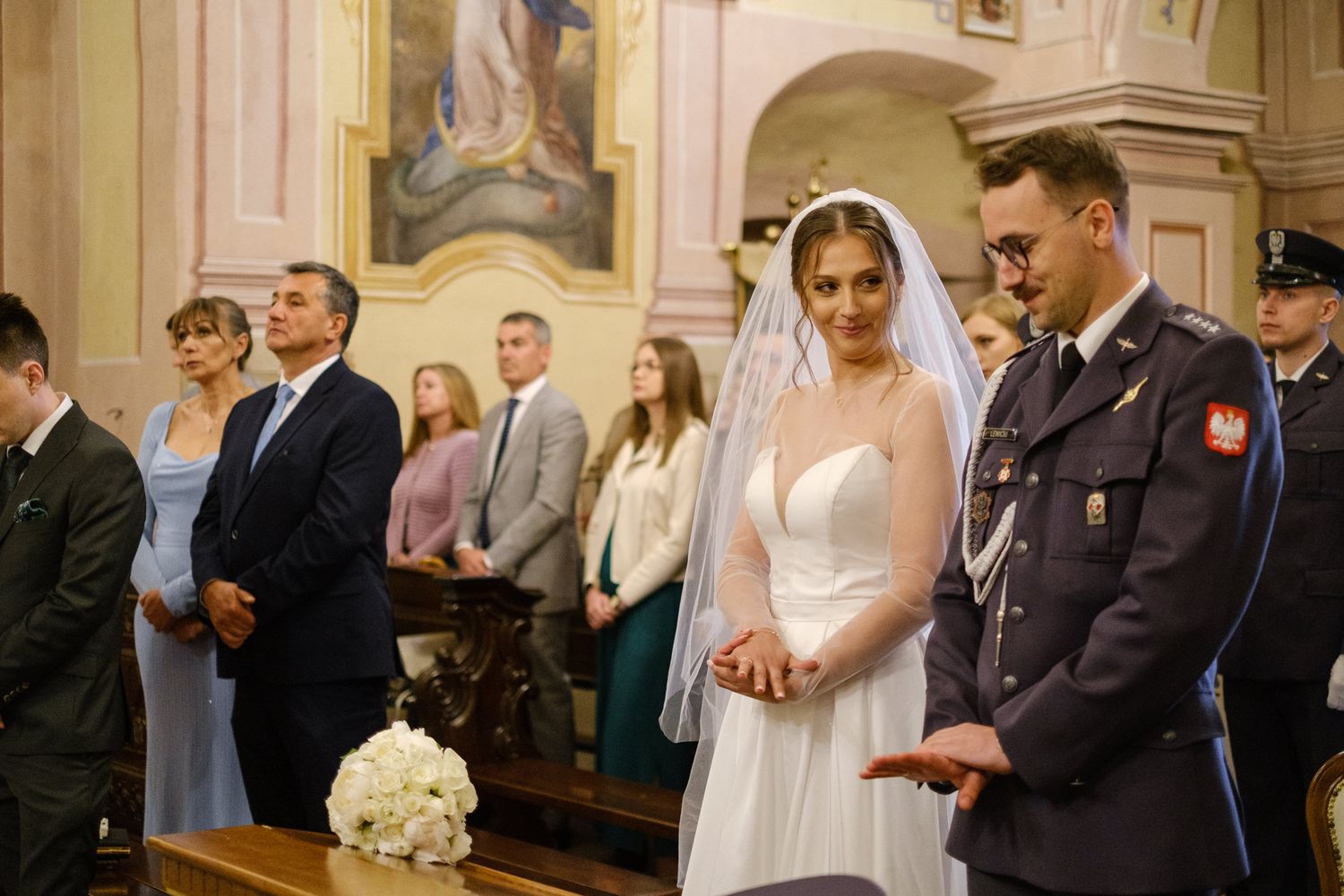 Uroczystość ślubna w Kościele Wniebowzięcia NMP w Brodach
