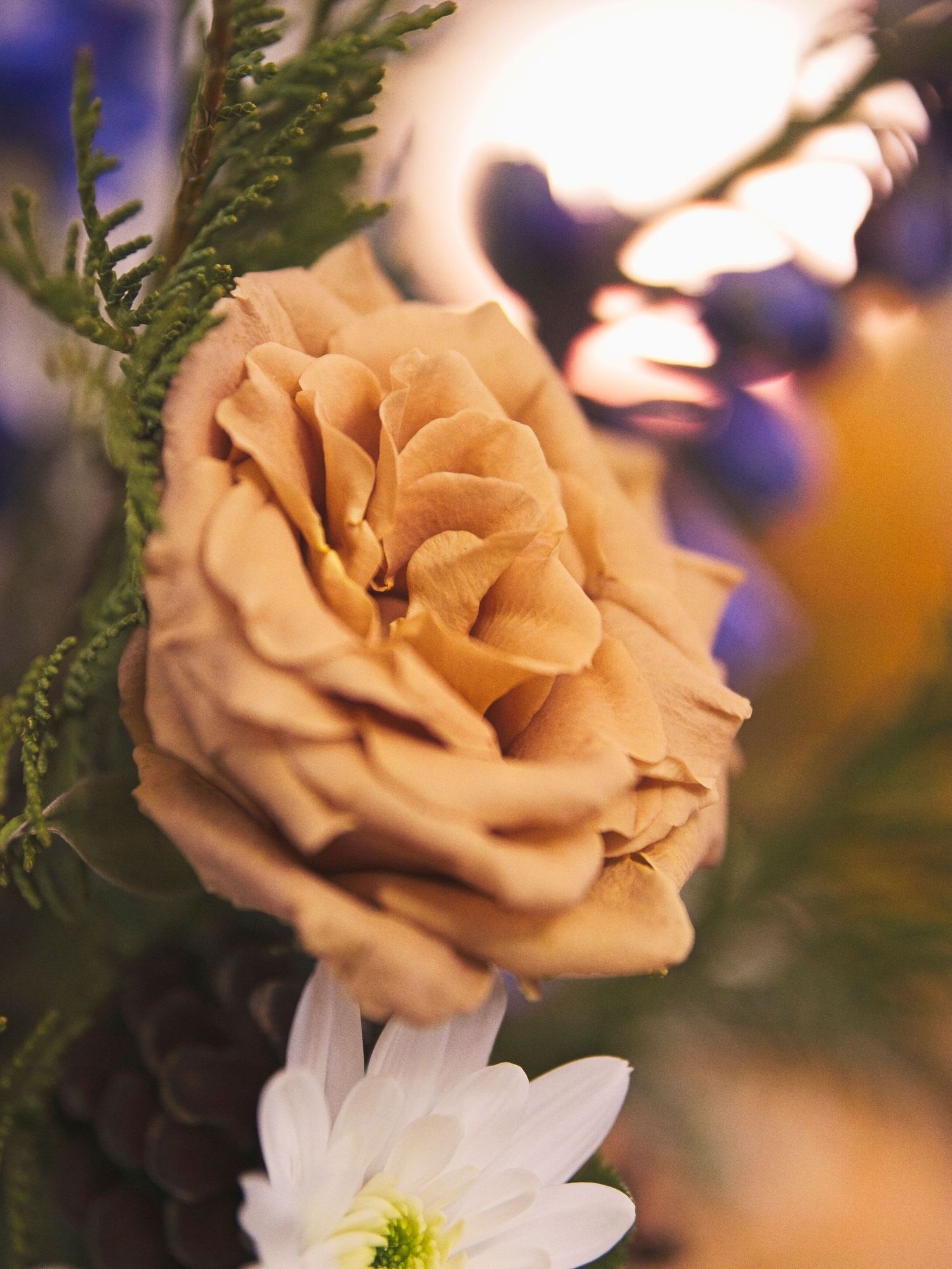 Detail picture of a flower arrangement