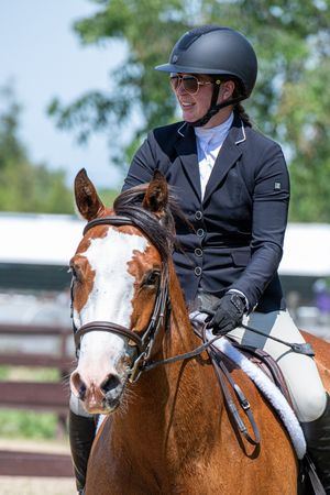 Hunter jumper pony and rider photo