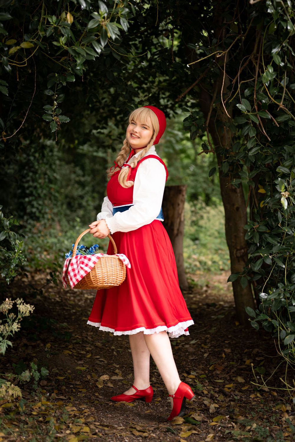 portrait of a red riding hood cosplay