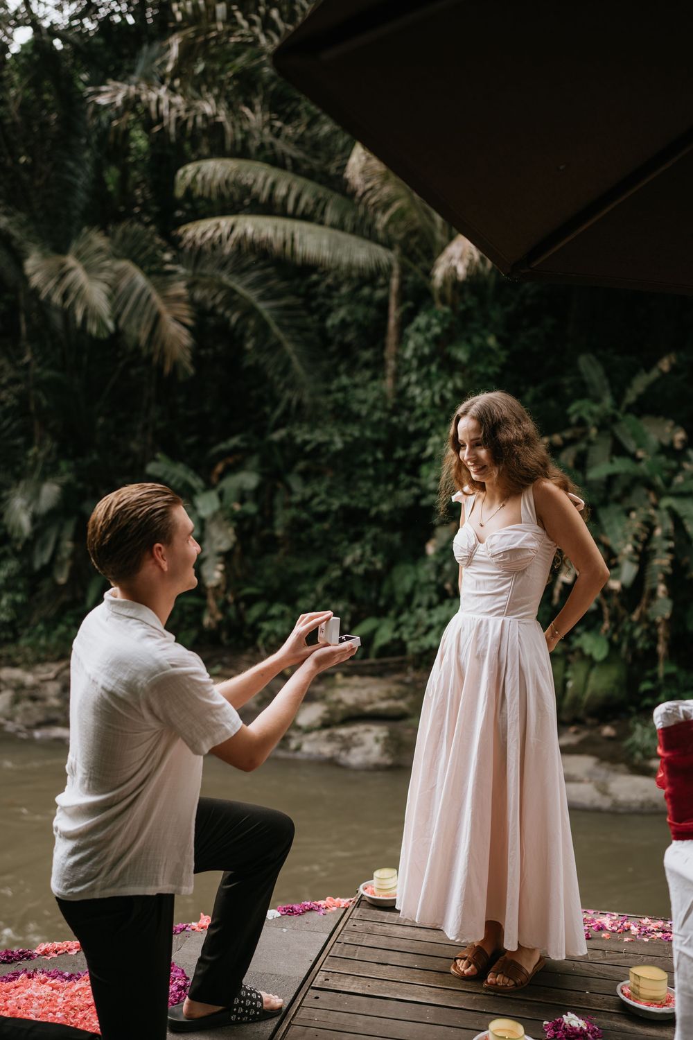 Intimate engagement photography at Samaya Ubud Bali