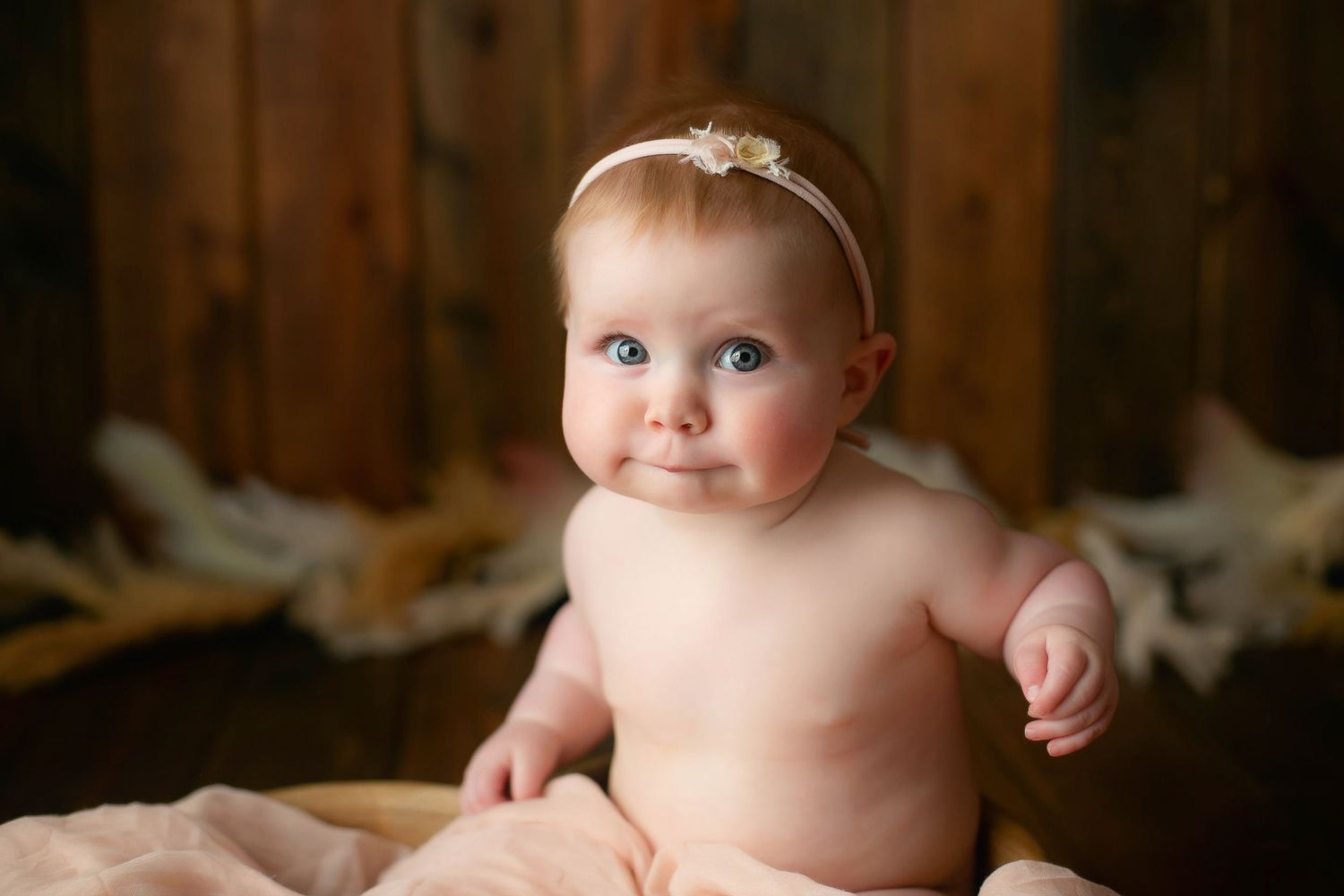 babygirl making a face. Greenville sc newborn photographer, Easley sc newborn photographer, Upstate sc newborn photographer