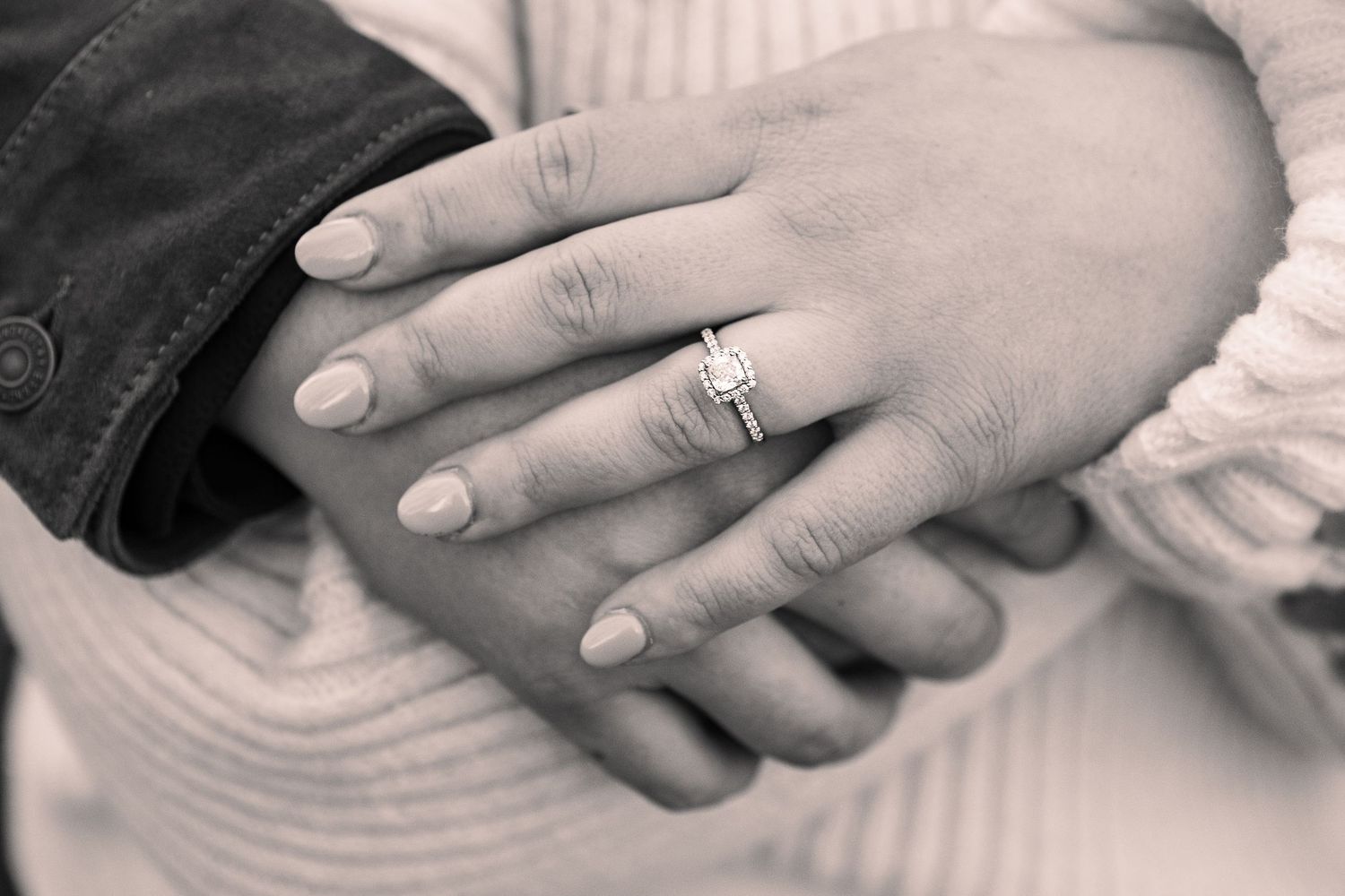 Engagement session in Bryson City, NC with mountain overlook