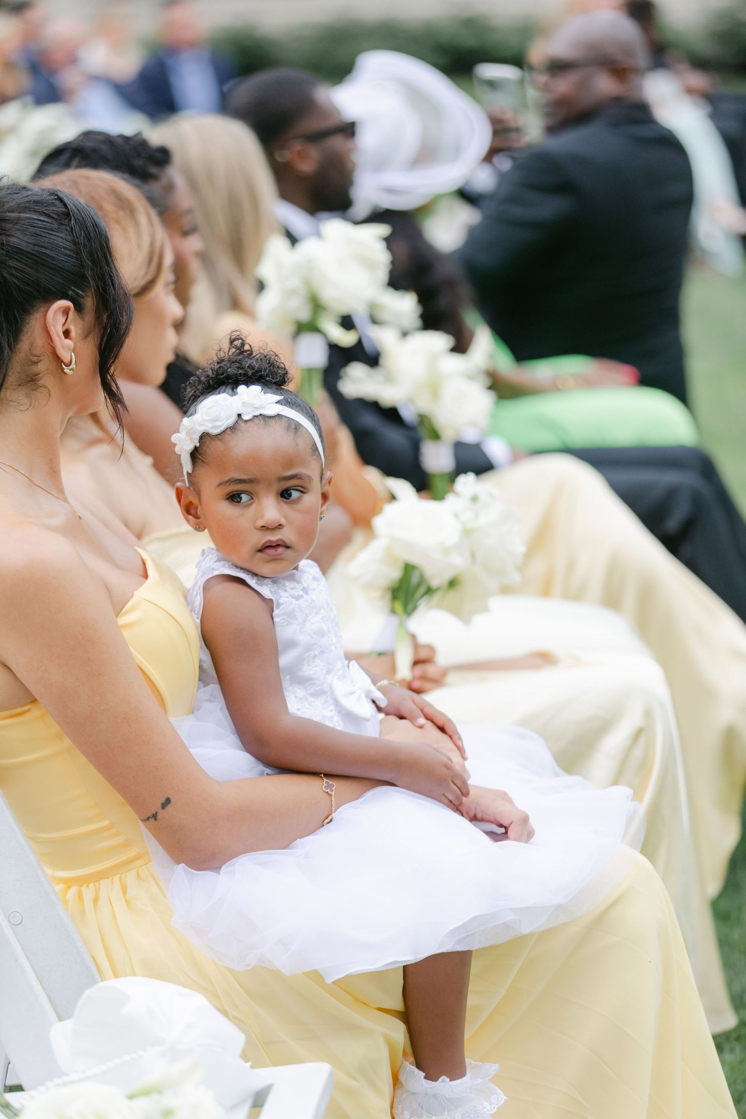 The Armour House Wedding in Lake Forest, IL - Ceremony Vows Guests