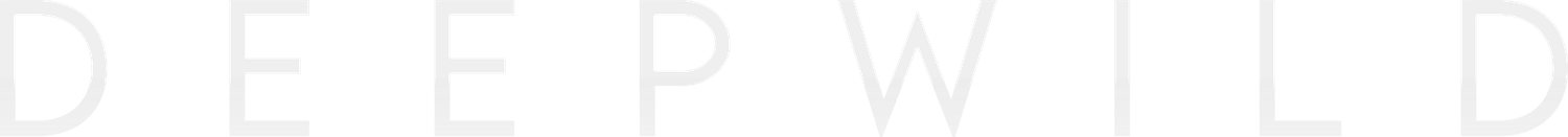 White text spelling 'DEEPWILD' against minimalist background.