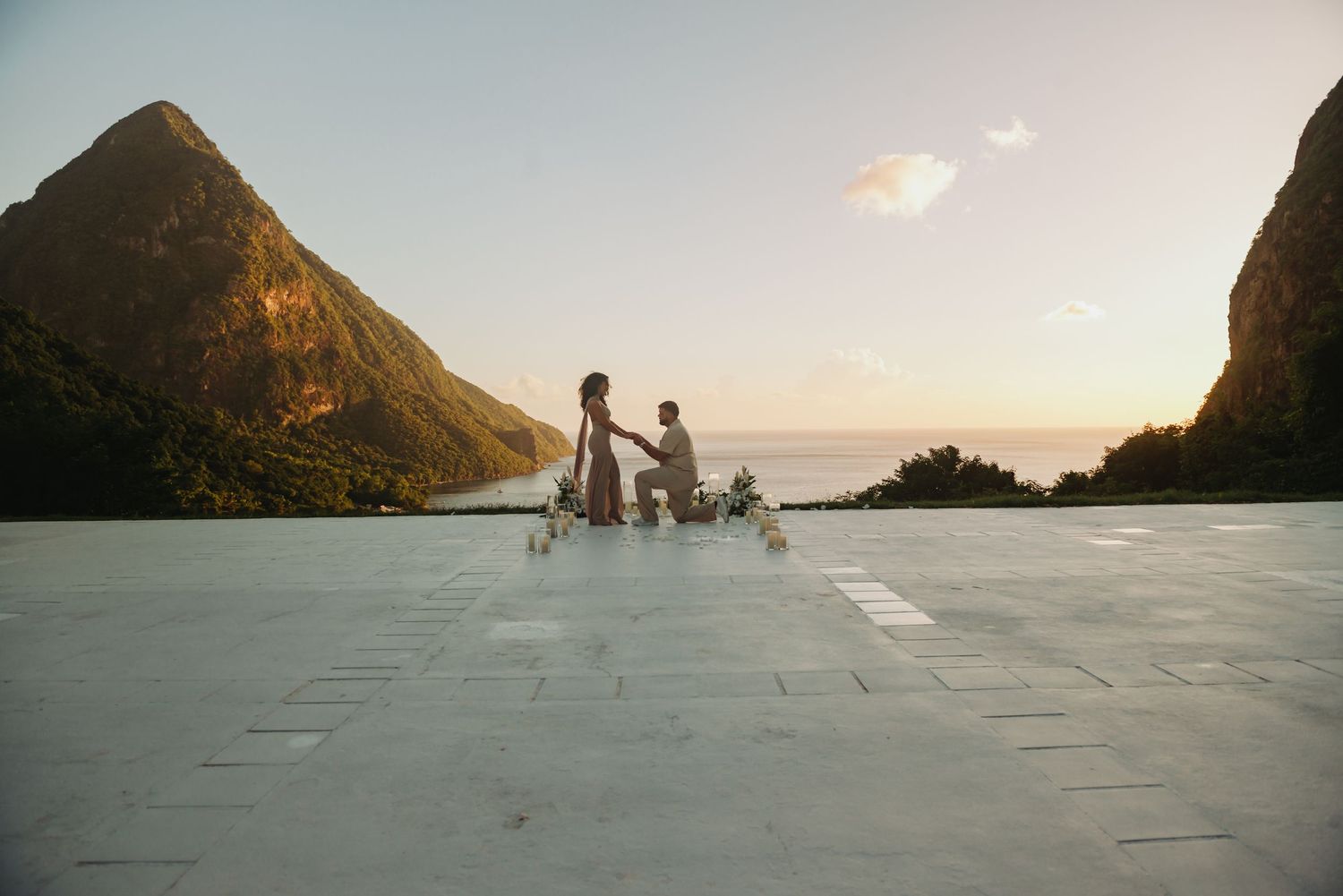 Getting married in St Lucia:  locations for your St Lucia destination wedding with Piton or beach backdrops