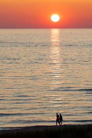 People at sunset