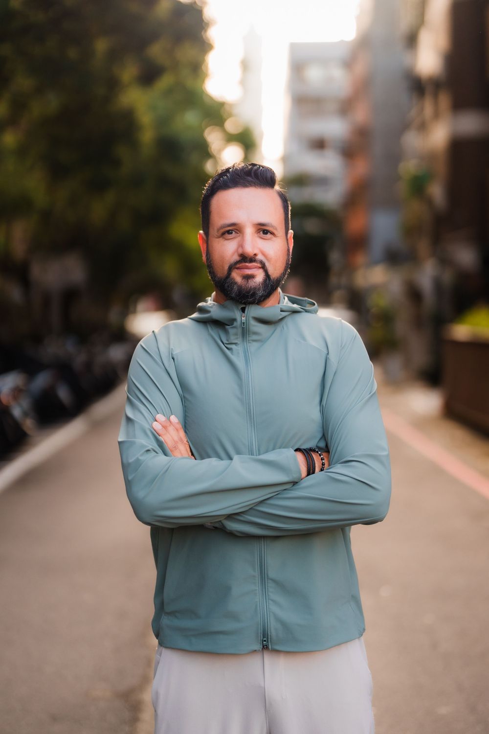 man's portrait in Taipei city