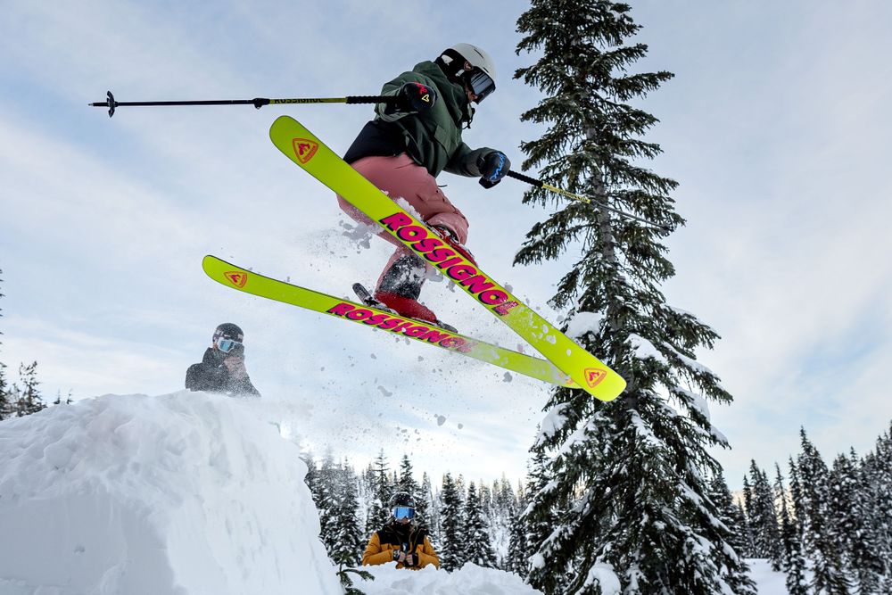 Skier jumping